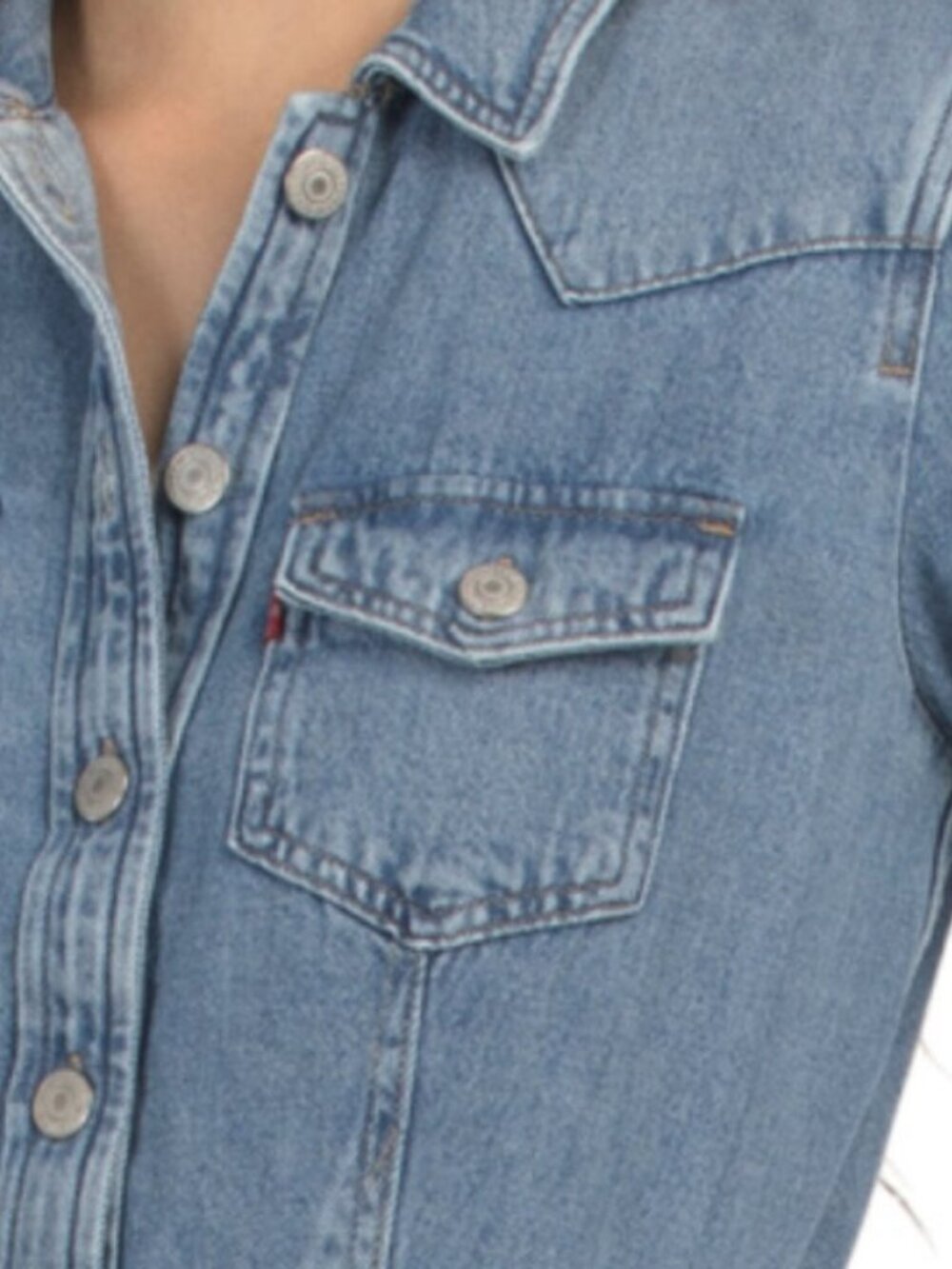 ♥️ LEVIS Flynn Western Core Ringing Bells Mini Dress - Picture 2 of 4